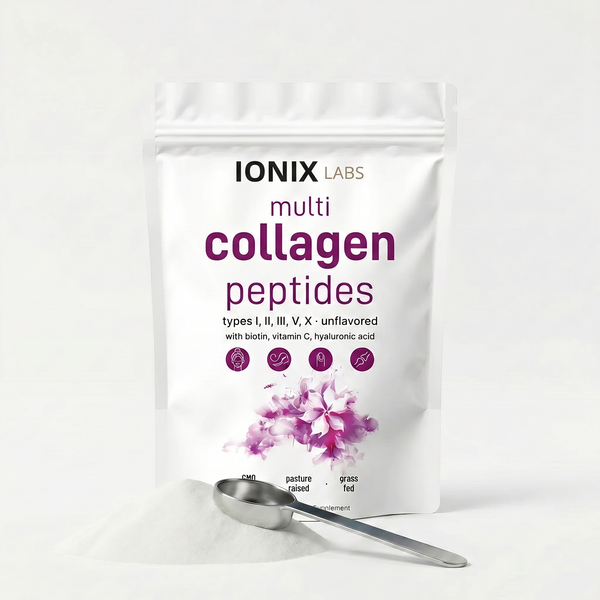 Multi Collagen Peptides 8-in-1 — Types I, II, III, V, X | Ionix Labs